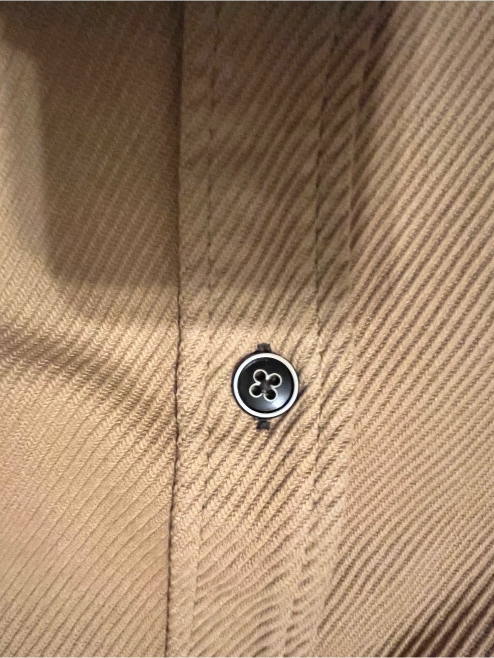 32 Bar Blues Men's Casual Button-Down Shirt Jacket in Camel/Tan - Picture 3 of 5